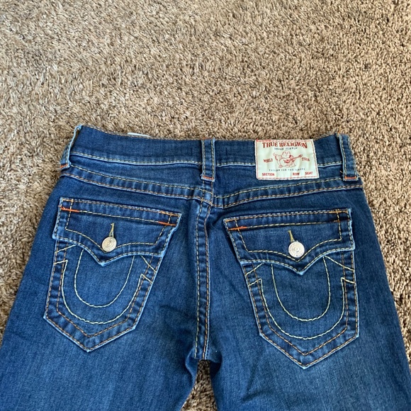 True Religion Rocco Relaxed Skinny Jeans Sz.30 Mid Rise Dark Medium Wash Denim - Picture 7 of 12